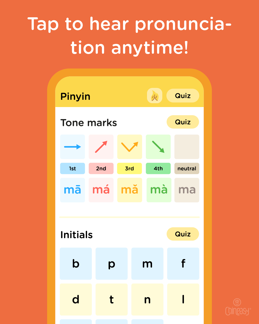 Talk Chineasy, the best app to learn pinyin